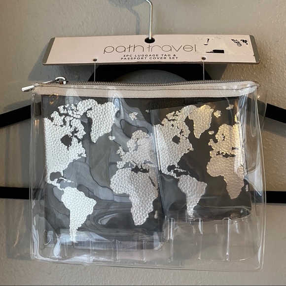 Pathtravel 3 Piece Luggage Tag Passport Cover Set - Picture 1 of 3